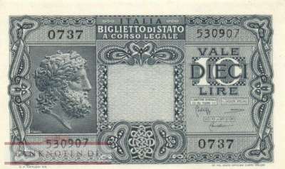 Italien - 10  Lire (#032c_UNC)