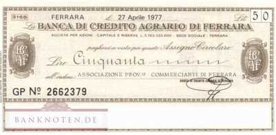 Banca di Credito Agrario di Ferrara - 50  Lire (#06m_11_11_UNC)