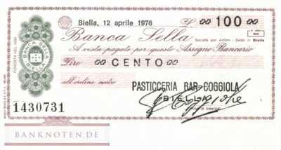 Banca Sella - 100  Lire (#06m_30_0738_UNC)