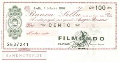 Banca Sella - 100  Lire (#06m_30_1222_UNC)