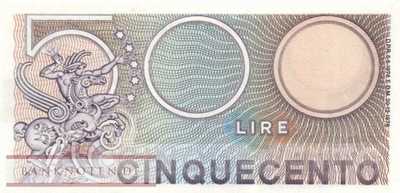 Italy - 500  Lire (#095_UNC)