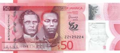 Jamaica - 50  Dollars (#096aR_UNC)