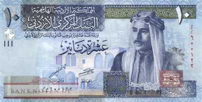 Jordanien - 10  Dinars (#036g_UNC)