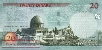Jordanien - 20  Dinars (#037h_UNC)