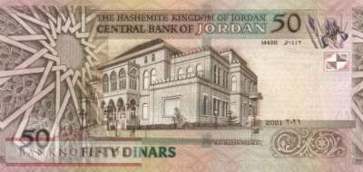 Jordanien - 50  Dinars (#038j_UNC)