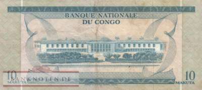 Congo, Democratic Republic - 10  Makuta (#009a-67_VF)