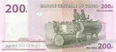 Kongo, Demokratische Republik - 200  Francs (#099_A_UNC)