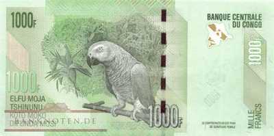 Kongo, Demokratische Republik - 1.000  Francs (#101b_UNC)