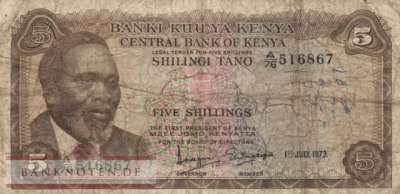 Kenia - 5  Shillings (#006d_VG)