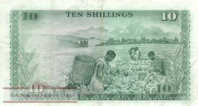 Kenia - 10  Shillings (#007a_VF)