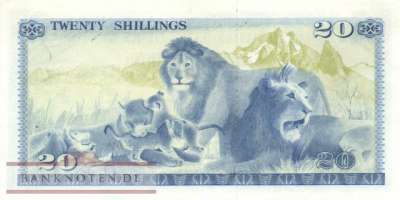 Kenia - 20  Shillings (#013d_XF)