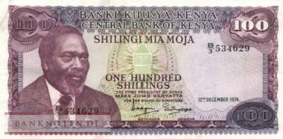 Kenia - 100  Shillings (#014a_VF)