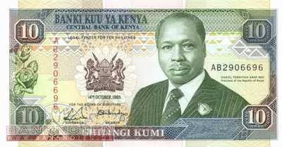 Kenya - 10  Shillings (#024a_UNC)