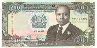 Kenia - 200  Shillings (#029d_UNC)