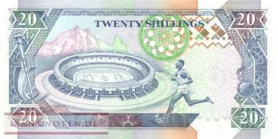 Kenia - 20  Shillings (#031a_XF)