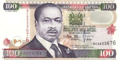 Kenia - 100  Shillings (#037g_UNC)