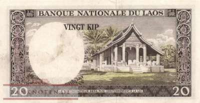 Laos - 20  Kip (#011a_VF)