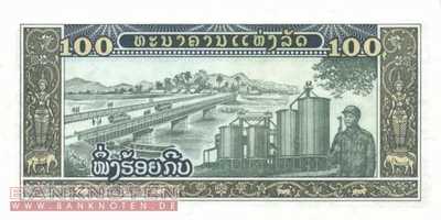 Laos - 100  Kip (#030a_UNC)
