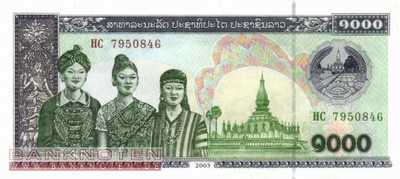 Laos - 1.000  Kip (#032Ab_UNC)