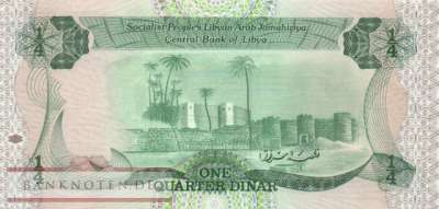 Libyen - 1/4  Dinar (#047_XF)