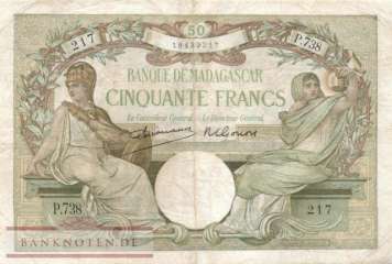 Madagascar - 50  Francs (#038-U3_F)