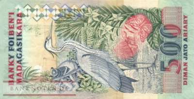 Madagaskar - 2.500  Francs (#072Aa_VF)