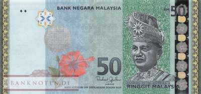 Malaysia - 50 Ringgit (#050d_UNC)