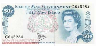 Isle of Man - 50  New Pence (#033a_UNC)