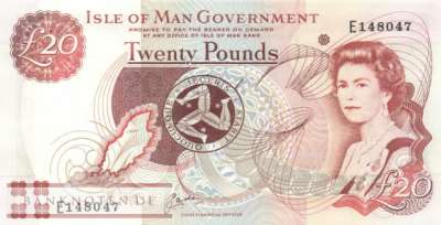 Isle of Man - 20  Pounds (#045a_AU)