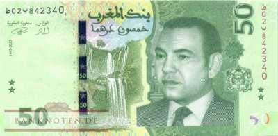 Marokko - 50  Dirhams (#080_UNC)