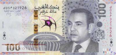 Marokko - 100 Dirhams - Afrika-Cup (#083_UNC)
