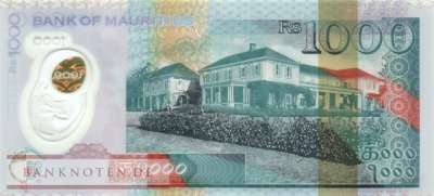 Mauritius - 1.000  Rupees - Polymer (#066_A_UNC)