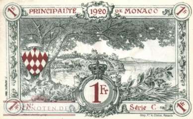 Monaco - 1  Franc - remainder (#005r_AU)