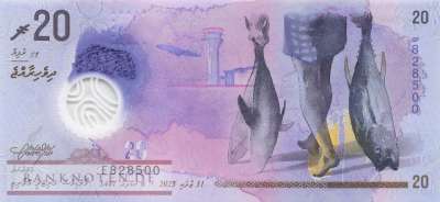 Malediven - 20 Rufiyaa (#034_UNC)