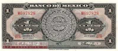 Mexico - 1  Peso (#059j-BEB_UNC)