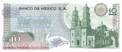 Mexico - 10  Pesos (#063i-EP_UNC)