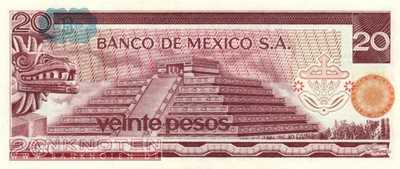 Mexico - 20 Pesos (#064d-DL_UNC)