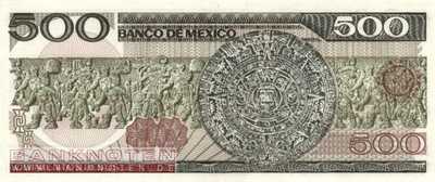 Mexico - 500  Pesos (#079a-DF_UNC)