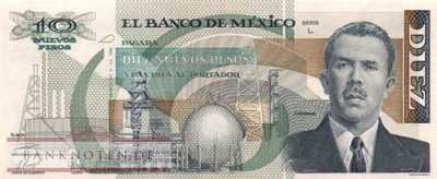 Mexico - 10  Nuevos Pesos (#095-L_UNC)