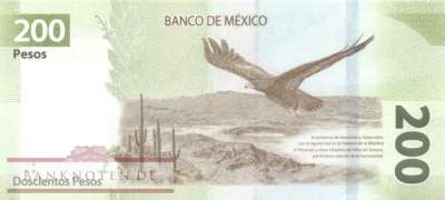 Mexico - 200  Pesos (#131-2_UNC)