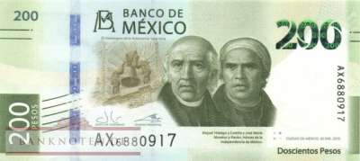 Mexico - 200  Pesos (#131-2_UNC)