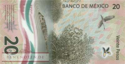 Mexico - 20  Pesos - Gedenkbanknote (#132g-U1_UNC)