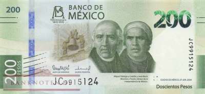 Mexico - 200 Pesos (#140-3_UNC)