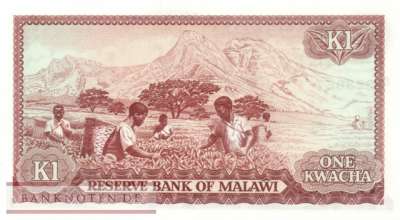 Malawi - 1  Kwacha (#014e_UNC)