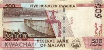 Malawi - 500  Kwacha - Replacement (#061aR_UNC)