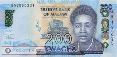 Malawi - 200 Kwacha (#065Ag_UNC)