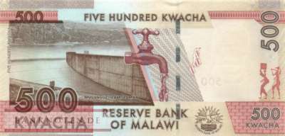 Malawi - 500  Kwacha (#066d_UNC)