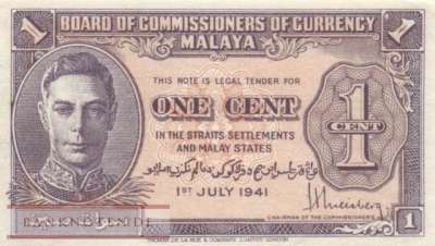 Malaya - 1  Cent (#006_AU)