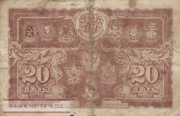 Malaya - 20  Cents (#009a_F)