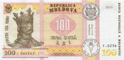 Moldawien - 100 Lei (#025c_UNC)